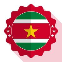 suriname qualidade emblema, rótulo, sinal, botão. vetor ilustração.