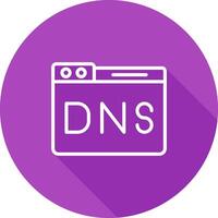 domínio dns gestão vetor ícone