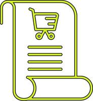 ícone de vetor de lista de compras