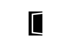 portão ícone logotipo Projeto modelo vetor