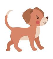 ilustração de cara de cachorro vetor