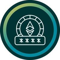 ethereum senha vetor ícone