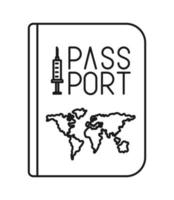 representação de passaporte médico vetor