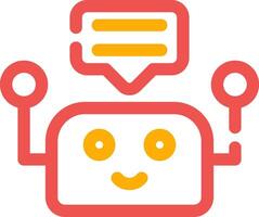 design de ícone criativo de chatbot vetor