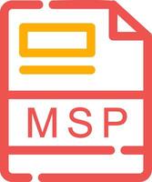 msp criativo ícone Projeto vetor