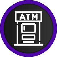 design de ícone criativo atm vetor