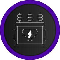 design de ícone criativo de transformador de energia vetor