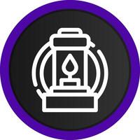 design de ícone criativo de lanterna vetor