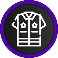 polícia uniforme criativo ícone Projeto vetor