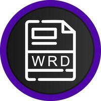 wrd criativo ícone Projeto vetor