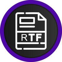 rtf criativo ícone Projeto vetor