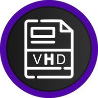 vhd criativo ícone Projeto vetor