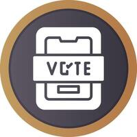 votar design de ícone criativo vetor