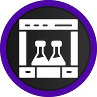 design de ícone criativo de química vetor