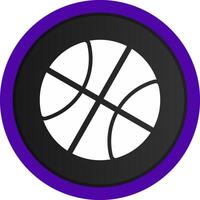 design de ícone criativo de basquete vetor