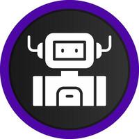 design de ícone criativo de robô industrial vetor