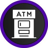 design de ícone criativo atm vetor