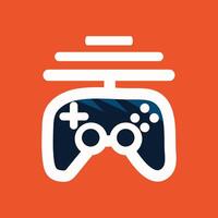 jogos console logotipo vetor Projeto ilustração