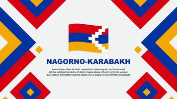 Nagorno Karabakh bandeira abstrato fundo Projeto modelo. Nagorno Karabakh independência dia bandeira papel de parede vetor ilustração. Nagorno Karabakh modelo