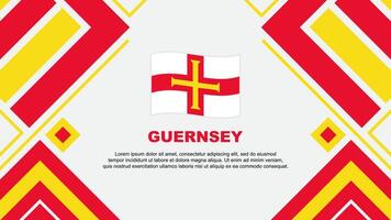 Guernsey bandeira abstrato fundo Projeto modelo. Guernsey independência dia bandeira papel de parede vetor ilustração. Guernsey bandeira