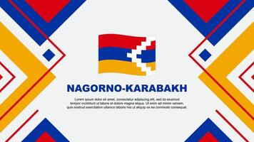 Nagorno Karabakh bandeira abstrato fundo Projeto modelo. Nagorno Karabakh independência dia bandeira papel de parede vetor ilustração. Nagorno Karabakh ilustração