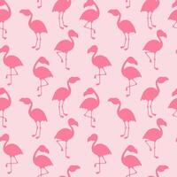 Rosa flamingo silhueta desatado padronizar para tecido, invólucro papel, imprimir, decoração. vetor ilustração