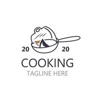 cozinhando logotipo Projeto. ícone ou símbolo inspiração simples linha para restaurante o negócio vetor