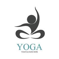 ilustração vetor gráfico do ioga logotipo e símbolo perfeito para fazer compras marcas, spas, fitness, saúde, etc