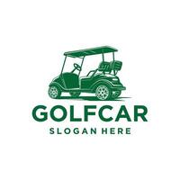 golfe carro logotipo vetor