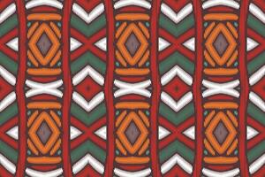 tecido ikat sem costura padrão geométrico étnico tradicional bordado style.design para fundo, tapete, tapete, sarongue, roupas, ilustração vetorial. vetor