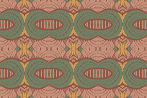 tecido ikat sem costura padrão geométrico étnico tradicional bordado style.design para fundo, tapete, tapete, sarongue, roupas, ilustração vetorial. vetor