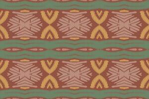 padrão sem emenda de ikat étnico em tribal. design para plano de fundo, papel de parede, ilustração vetorial, tecido, vestuário, tapete, têxtil, batik, bordado. vetor