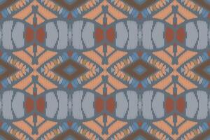 padrão sem emenda de ikat étnico em tribal. design para plano de fundo, papel de parede, ilustração vetorial, tecido, vestuário, tapete, têxtil, batik, bordado. vetor