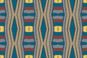 padrão ikat em tribal. geométrica étnica tradicional. estilo listrado mexicano. design para plano de fundo, papel de parede, ilustração vetorial, tecido, roupas, batik, tapete, bordado. vetor