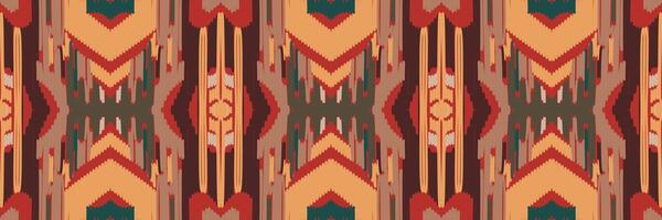 padrão ikat em tribal. geométrica étnica tradicional. estilo listrado mexicano. design para plano de fundo, papel de parede, ilustração vetorial, tecido, roupas, batik, tapete, bordado. vetor