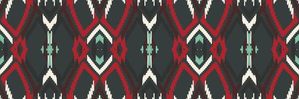 padrão sem emenda de ikat étnico em tribal. design para plano de fundo, papel de parede, ilustração vetorial, tecido, vestuário, tapete, têxtil, batik, bordado. vetor