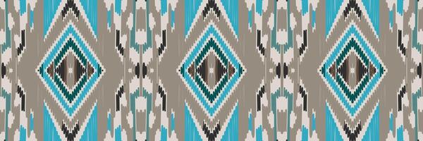 padrão sem emenda de ikat étnico em tribal. design para plano de fundo, papel de parede, ilustração vetorial, tecido, vestuário, tapete, têxtil, batik, bordado. vetor