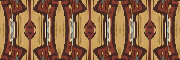 padrão sem emenda de ikat étnico em tribal. design para plano de fundo, papel de parede, ilustração vetorial, tecido, vestuário, tapete, têxtil, batik, bordado. vetor