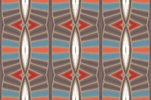 tecido ikat sem costura padrão geométrico étnico tradicional bordado style.design para fundo, tapete, tapete, sarongue, roupas, ilustração vetorial. vetor