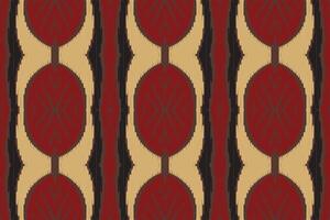 padrão sem emenda de ikat étnico em tribal. design para plano de fundo, papel de parede, ilustração vetorial, tecido, vestuário, tapete, têxtil, batik, bordado. vetor