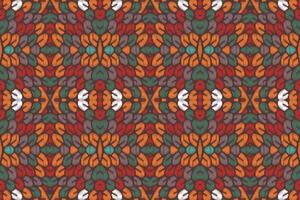 tecido ikat sem costura padrão geométrico étnico tradicional bordado style.design para fundo, tapete, tapete, sarongue, roupas, ilustração vetorial. vetor