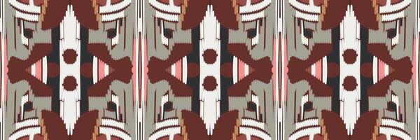 arte abstrata padrão étnico. padrão sem emenda ikat em tribal. design para plano de fundo, papel de parede, ilustração vetorial, tecido, roupas, tapetes, bordados. vetor