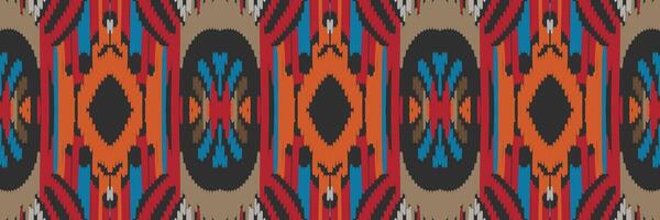 padrão ikat em tribal. geométrica étnica tradicional. estilo listrado mexicano. design para plano de fundo, papel de parede, ilustração vetorial, tecido, roupas, batik, tapete, bordado. vetor