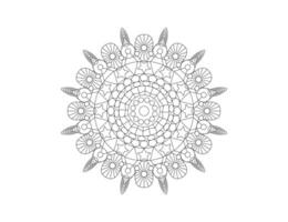 mandala. decorativo elemento, flor, ornamento. vetor ilustração.