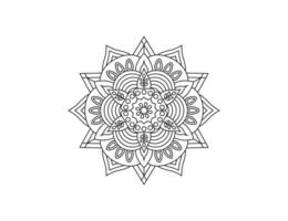 mandala. decorativo elemento, flor, ornamento. vetor ilustração.