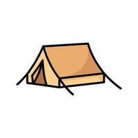 acampamento barraca ícone vetor Projeto modelo simples e limpar \ limpo