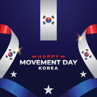 Coréia movimento dia vetor Projeto modelo