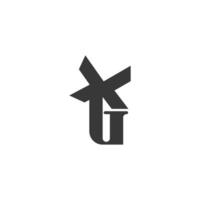 alfabeto iniciais logotipo obrigado, xg, x e g vetor