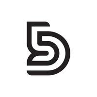 inicial carta ds logotipo ou SD logotipo vetor Projeto modelo