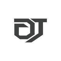 dj e jd carta logotipo Projeto .dj,jd inicial Sediada alfabeto ícone logotipo Projeto vetor